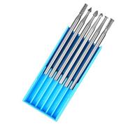 Culiau 6 Pcs Tungsten Steel Wood Carving Drill Bits - 3/32 Inch Shank Engraving Bits (2.35mm) for Rotary Tools, Compatible with Engraving Pen - Ideal for Precision Wood Engraving and Crafting Projects