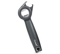 Culinare 5 in 1 Opener, Opens Jars, Tin, Bottles, Ring Pulls and Twist Caps with One Tool, Plastic/Stainlesss Steel/Grey