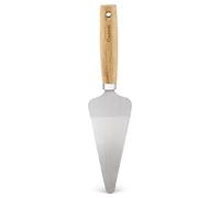 CULINARE Naturals Cake Slicer/Server with Serrated Edge, Sustainable Bamboo/Stainless Steel, 27cm, Cake Slicer, Cutter and Serving Tool/Kitchen Utensil, Metal Serrated Edge, Not Dishwasher Safe