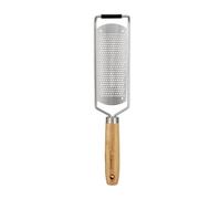 Culinare Naturals Fine Grater, Lemon Zester/Cheese Grater, Sustainable Bamboo/Stainless Steel, 31cm x 7cm, Grating Tool/Utensil for Parmesan/Nuts/Chocolate, Sharp Acid-Etched Blade