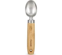 Culinare Naturals Ice Cream Scoop, Sustainable Bamboo/Stainless Steel, 45cm, Heavy Duty Ice Cream/Sorbet Scoop/Spoon Tool/Utensil, Not Dishwasher Safe