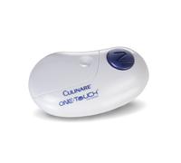 Culinare One Touch Electronic Tin Opener, White, Plastic/Stainless Steel, Automatic Can Opener, Battery Operated/Hands-Free Use/Magnetic Lid Removal
