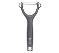 Culinare Safety Peeler, Grey, Plastic/Stainless Steel, Y Shaped for Maximum Control and Comfort, Manual Potato/Vegetable/Fruit Peeler