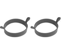 Culinare Silicone Round Egg Ring for Frying, Heat Resistant Pancake Mould, Stain and Odour Resistant, Dishwasher Safe (Pack of 2)
