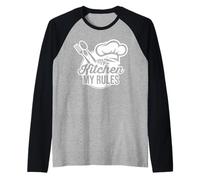Culinary Chef | Cooking Guru | Foodie | My Kitchen My Rules Raglan Baseball Tee