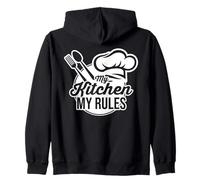 Culinary Chef | Cooking Guru | Foodie | My Kitchen My Rules Zip Hoodie