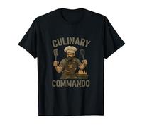 Culinary Commando BBQ Chef novelty Foodie Gear T-Shirt
