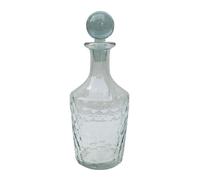Culinary Concepts Clear Cut Glass Decanter with Glass Stopper