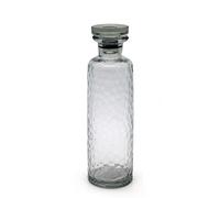 Culinary Concepts Clear Cut Glass Water Bottle with Glass Top