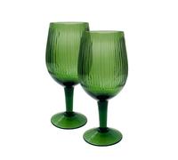 Culinary Concepts Emerald Glass Wine Glasses - Set of Two