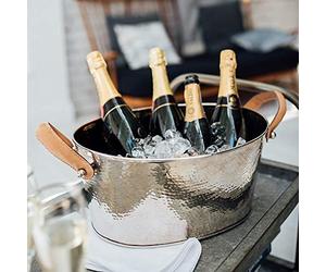 Culinary Concepts London Champagne Hammered Half Sized Champagne Bath