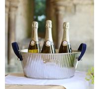 Culinary Concepts London Mayfair Small Champagne Bath with Navy Handles