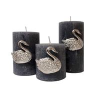 Culinary Concepts London Swan Candle Pins - Silver Finish Set of 3