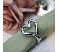 Culinary Concepts Set of Two Amore Heart Napkin Rings
