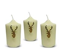 Culinary Concepts Stag Antler Candle Pins Decoration Set of 3 Gold