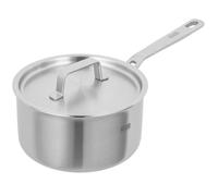 Kuhn Rikon Culinary Fiveply Saucepan, 3.4L/20cm Oven Safe Stainless Steel Pan. Dishwasher Safe Cooking Pot with Stainless Steel Lid. Saucepans for Induction Hobs - Kuhn Rikon Cookware Guarantee