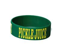 Culinary ID Bands "PICKLE JUICE Bottle Label, Food Grade Silicone Band for 12 oz Squeeze Bottles, Clear Printed Text, Reusable Kitchen ID Tag, Improves Efficiency and Safety