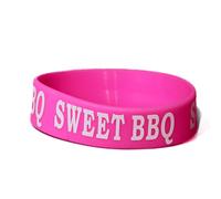 Culinary ID Bands "Sweet BBQ Silicone Label Band for 12 oz. Squeeze Bottle - Ideal for Use with Squeeze Bottles and Sauce Bottles, Durable and Stretchable, Pink