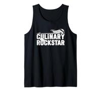 Culinary Rockstar Chef Cook Culinary Lover Guitarist Music Tank Top