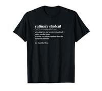 Culinary Student Definition Dictionary College Major T-Shirt