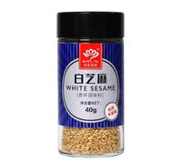 Culinary Whole Sesame Seed 40g*2, Container of Hulled Whole White Sesame Seeds Perfect for Noodle Dishes, Sushi, Stir-Fries