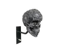 CulinaryTerra Motorcycle Helmet Skull Holder, Wall Mount Helmet Rack, Resin Crafts, Multipurpose Storage for Helmets, Coats, Caps, and Sports Gear(E)