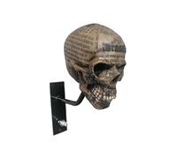 CulinaryTerra Motorcycle Helmet Skull Holder, Wall Mount Helmet Rack, Resin Crafts, Multipurpose Storage for Helmets, Coats, Caps, and Sports Gear(F)