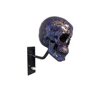 CulinaryTerra Motorcycle Helmet Skull Holder, Wall Mount Helmet Rack, Resin Crafts, Multipurpose Storage for Helmets, Coats, Caps, and Sports Gear(A)