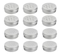 Culinavog 12Pcs Dogs Scent Training Boxes - Puppy Scent Training Kit, Dog Nose Work Tools, Aluminium Scent Tins for Sniffing Activities, Odour Detection and Home Aroma Storage (Silver)