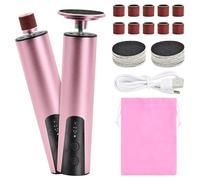 Culinavog 2 in 1 Electric Foot File with 30pcs Sandpaper Disk, 6 Speed Hard Skin Remover, Feet Care Kit, Professional Pedicure Tools Set, Foot Callus Remover for Dry Dead Skin Cracked Heels Calluses