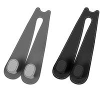 Culinavog 2PCS Car Storage Double Hooks, Leather Car Seat Organiser, Universal Car Handbag Hooks, Multifunctional Vehicle Auto Seat Back Hangers for Clothes Coats Grocery Bags Purse Umbrellas