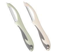 Culinavog 2PCS Swivel Potato Peeler, Stainless Steel Rotating Vegetable and Fruit Peeler with Non-Slip Handle for Carrots, Apples, Cucumbers, Pears, Kitchen Gadgets