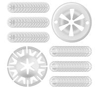 Culinavog 80pcs Heat Shield Clips, Metal Locking Star Washers, Car Exhaust Heat Shield Clips,Heat Shield Fixing Clips for Automobile, Underbody Heat Shield Fasteners, Heat Shield Repair Kit(2 Styles)