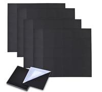 Culinavog Adhesive Magnets, 120 Pack Rubber Magnetic Stickers, 20x20mm Self Adhesive Magnets, Peel & Stick Magnetic Squares with Adhesive Backing for Whiteboard, Fridge and Classroom Supplies - Black