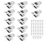 Culinavog Casters Set, 12 PCS Mini Furniture Castors with Screws, Rubber Trolley Wheels with Screws, Quiet Fixed Castors for Cabinets, Small Caster for DIY Projects, Furniture, Tool Boxes (Silver)