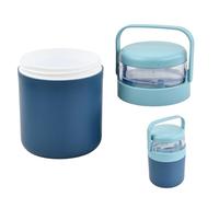 Culinavog Cereal Cup to Go 700ml, Breakfast Yogurt Pot with Foldable Spoon, Leak-Proof Overnight Oats Container with Handle, BPA-Free, for Work School Travel Sport