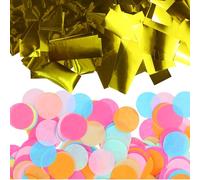 Culinavog Colourful Confetti, 2 Pieces Table Confett, Multicoloured Round Scatter Decoration for Birthday, Round Party Decoration for Wedding Parties, Anniversary, DIY Craft (2.5 cm, Multicolour)