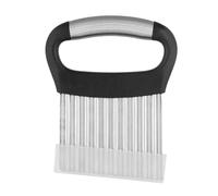 Culinavog Crinkle Cutter for Potatoes, Stainless Steel Wavy Blade with Handle and Safety Cover, Crinkle Chip Cutter for French Fries, Vegetables, Fruits, Easy to Clean