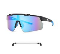 Culinavog Cycling Glasses, Polarised Sports Sunglasses men, Wrap Around Sunglasses with Adjustable Glasses Strap, UV 400 Protection Bike Sun Glasses for Men Women Cycling Climbing Fishing Driving Golf