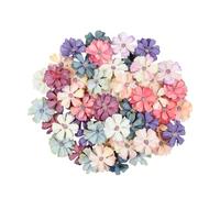 Culinavog Fake Flowers, 60 Pieces Mini Artificial Daisy Head, Craft Faux Flower Decoration for Hair Accessory, Multi-Coloured Craft Decoration for DIY Scrapbooking, Wedding Wreath, Home Decor (4.5 cm)