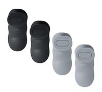 Culinavog Gym Grip, 2 Pairs Workout Grips, Silicone Gym Grip, Non-Slip, Fitness Grip Pads, Grip Pads for Pull-Ups, Portable Grip Pads, Strength Sports for Strength Training, Bodybuilding (Black, Grey)