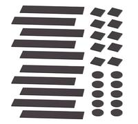 Culinavog Magnetic Squares, Rectangles And Circles with Self Adhesive Backing, Strong Flexible Magnet Tape, Magnetic Strips, Kitchen Knife Magnet Strip For Wall, Kitchen Or Crafts Use (30pcs)