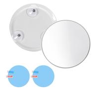 Culinavog Magnifying Mirror with 3 Suction Cups 6 Inch, Round Cosmetic Mirror, Fogless Shower 3X Magnifying Suction Cup Shatterproof Anti Mist Bathroom Travel Mirror