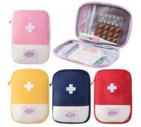 Culinavog Medicine Bag, 4 Pieces Lightweight Medicine Storage Bag for School, Travel First Aid Kits for Holiday, Multifunctional Portable Empty Storage Bag for Home, Outdoor, Office (Multicolour)