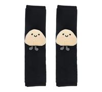 Culinavog Pack of 2 Seat Belt Pads, Car Seat Belt Pads, Suede, Cartoon Seat Belt Rice Balls Cover, Seat Belt Pads, Customisable for Backpack, Shoulder Bag, Children and Adults