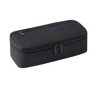 Culinavog Pencil Case Girls, 1 Piece Stationery Pen Bag Portable Pencil Case Zip for Adults, Multifunctional Large Capacity Pencil Case for School, Office (Black, 23 x 6.5 x 11 cm)