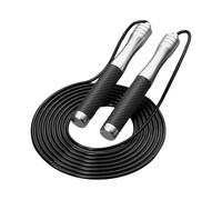 Culinavog Weighted Skipping Ropes, 1 Piece Adjustable Jumping Ropes with Non-Slip Handle for Adults, Fitness Equipment for Home Use, Fitness Equipment for Women, Men, Children (Pink, 300 cm) (Silver)