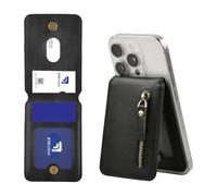 Culinavog Wireless MagSafe Wallet, Ultra-Slim Magnetic Phone Card Holder, Magnetic Detachable 2-in-1 PU Leather Wallet, 4-Card Holder Leather Flip Purse for Phone Series