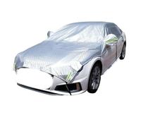 CulineformX Half Car Screen Cover,Silver Car Windshield Sunroof Sunshade Snow Cover With Hooks And Mirror Reflective Stripes Univers