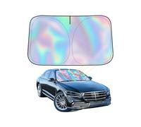 CulineformX Iridescent Sun Shade For Car Windshield, Foldable Universal UV-Blocking Sun Shade For Cars, SUVs, Trucks,Heat Reflective Cooling Protection (145X80cm)